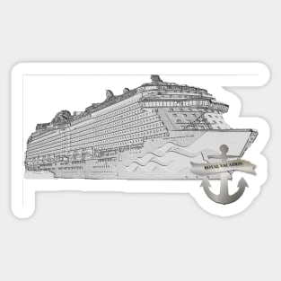 Royal Vacation Silver Sticker